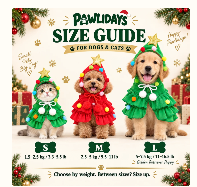 Christmas tree pet costume